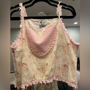 NWT Jaded Gypsy always in my heart tank sz S/M